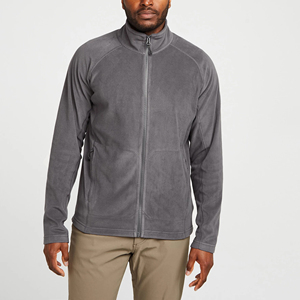 2024 hommes XL taille haute qualité écologique décontracté polaire veste Logo personnalisé impression col montant fermeture éclair fini populaire - Product Image 1