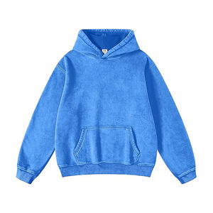 Nardon Apparel High Quality Cotton <b>Thick</b> Heavy Duty French Terry Pullover Hoodie Custom Drop Shoulder Fleece Oversized Hoodie - Product Image 6