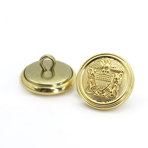<strong>Custom</strong> 3D Design Metal <strong>Button</strong> with Gold or Silver or Rose Gold Plating Colors Uniform Metal <strong>Button</strong> Customization - Product Image 4