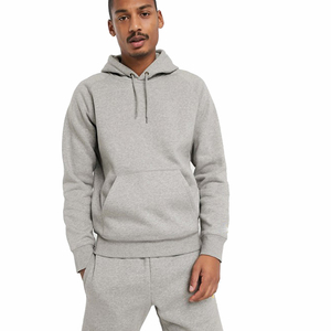 Logotipo personalizado al por mayor de alta calidad 100% algodón 280 gramos French Terry Hoodie y conjunto corto para los hombres - Product Image 2