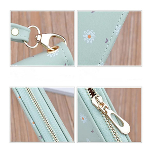 Portefeuille Bracelet Pour Femmes En Cuir Véritable Dames Pochette Chaîne En Argent Haute Qualité En Cuir Bourse Portefeuille Pour Femmes - Product Image 3