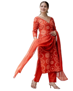 Hermoso Conjunto de Kurti con Pantalones Plazzo para Mujer, con Kurti Moderno y Pantalones Plazzo Acampanados para Usar en la Oficina, Salidas Informales y Reuniones Familiares - Product Image 1