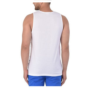 Débardeur de gymnastique pour hommes sans manches en polyester et coton mélangé Chemise d'entraînement athlétique pour la musculation et l'activité physique - Product Image 2