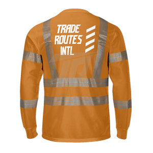 Ensemble de vêtements de travail imperméables et réfléchissants pour l'extérieur avec logo personnalisé Vêtements de sécurité pour l'équipage en polyester brodé - Product Image 3