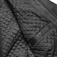 Blouson de moto en cuir unisexe personnalisé style streetwear pour homme, avec logo patch universitaire, qualité premium, réversible