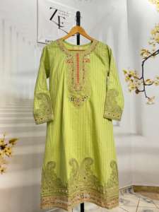 Designer Dames Salwar Kameez Fournisseur Indien Fantaisie Pur Imprimé Séquence Broderie Travail Fête Pakistanais Costume Prêt À Porter - Product Image 4