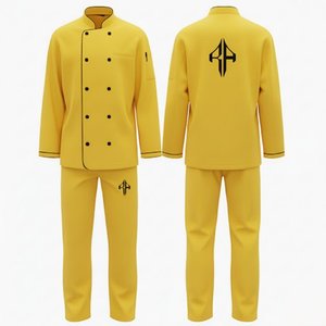 Uniforme d'hôtel pour hommes de haute qualité, couleur unie, imprimé numérique, coupe régulière, manches longues, polyester/coton, par RIVIAN ATLANTIC - Product Image 1