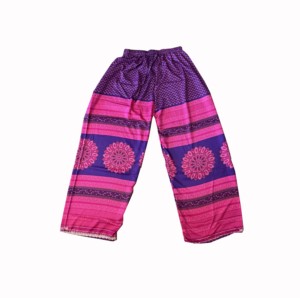 Mezcla de seda de alta calidad pantalones Palazzo ropa de verano para mujeres y niñas Exportación de fabricante indio - Product Image 6