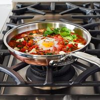 Poêle à frire en acier inoxydable, poêle antiadhésive durable pour un usage domestique et commercial, casserole personnalisée