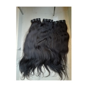 Extensions de cheveux vierges bruts cambodgiens à ondulation naturelle, double trame, non traités, vente en gros, cheveux humains vierges, cuticules alignées - Product Image 1