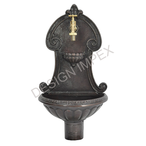 Fontaine murale de style vintage Fontaine murale de jardin de ferme Évier mural extérieur antique et lavabo Thème de vacances - Product Image 2