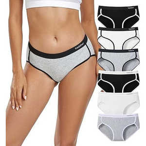 Ropa Interior de Algodón para Mujer, Estilo Hipster, Clásica, Tanga, Bragas Finas, Absorbentes, Antibacterianas, Transpirables, Talla XL - Product Image 2