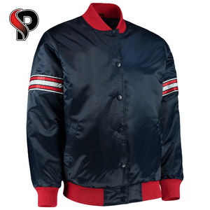 Chaquetas Bomber Varsity de Satén Personalizadas con Bordado Frontal, Calidad Premium, Reversibles y Resistentes al Viento, Logotipo Personalizado en Tela de Lona - Product Image 4