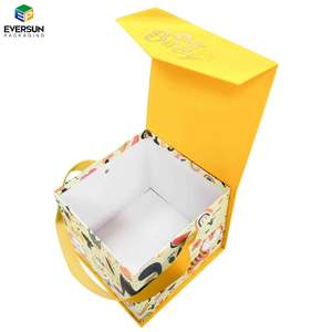 Caja <span class=keywords><strong>de</strong></span> embalaje <span class=keywords><strong>de</strong></span> regalo con diseño <span class=keywords><strong>de</strong></span> animales con cierre magnético personalizado <span class=keywords><strong>de</strong></span> alta gama con mango <span class=keywords><strong>de</strong></span> cartón rígido para regalos <span class=keywords><strong>de</strong></span> recién nacidos para Baby Shower - Product Image 2