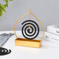 Support de Censier en Métal Doré Écologique pour Encens Indien – Idéal pour Maison, Cuisine, Patio, Balcon, Jardin, Café – Polyvalent
