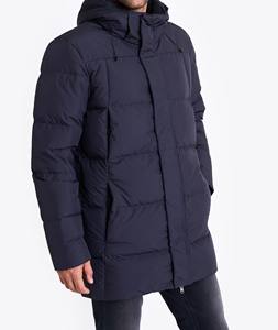 Blouson aviateur élégant grande taille pour hommes coupe-vent tendance avec coupe-vent à bulles - Product Image 1