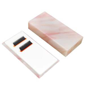 Acrylic Lash Tray Dustproof Eyelash Extension Storage Beauty Artist Salon Wholesale Pallet <b>Cover</b> <b>Tile</b> Holder Eyelash Grafting - Product Image 5