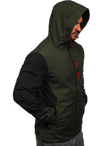 <b>Men's</b> <b>Lightweight</b> Waterproof Canvas Puffer <b>Jacket</b> with Stand Collar Zipper Closure for Winter - Product Image 4