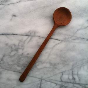 Cuillères en bois naturel écologiques de luxe personnalisées en gros avec long manche Cuillère de cuisine en bois d'Inde - Product Image 3