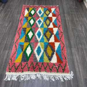 Multicolore 100% Coton Designer Dhurries Hand Block Print Pattern Carpets Handmade Washable Carpets for Home Living Room Cars - Product Image 2