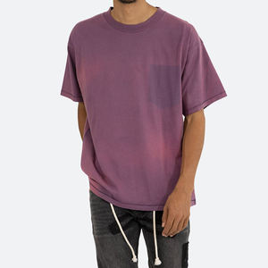 เสื้อยืดโอเวอร์ไซส์สไตล์วินเทจสำหรับผู้ชาย ผ้าฝ้าย 100% ซักย้อมแบบแอซิดวอช ผลิตตามสั่งขายส่ง OEM - Product Image 1