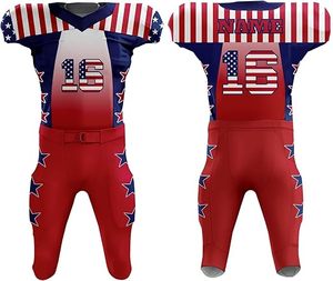 Conjunto de Jersey y pantalones de fútbol americano personalizado, UNIFORMES DE EQUIPO de sublimación completa, nombre y número personalizados, venta al por mayor, directo de fábrica - Product Image 3