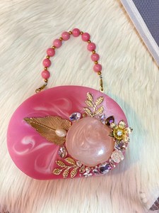 Bolso de Mano Moderno de Resina Epoxi de Alta Calidad |   Bolso de Mano Hecho a Mano para Mujer, para Bodas y Eventos Nocturnos |   Bolso de Mano de Lujo para Novia y Cóctel - Product Image 6