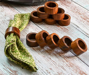 Porte-serviettes en bois élégant avec logo personnalisé pour mariages et restaurants, tailles sur mesure, meilleure qualité - Product Image 4