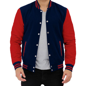Hommes Blank Letterman Team Jacket,Plain Varsity Custom Letterman Jacket Manufacturers / Wholesale Blank Men Varsity Jackets Custom - Product Image 2