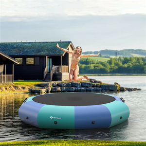 Trampolín Acuático Flotante de 3 Metros - Capacidad de 150 kg, PVC/Tela Oxford Resistente, Inflador de 500W y Accesorios - Product Image 3