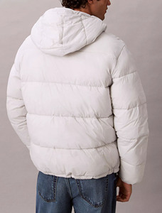 Blouson à capuche gris silencieux à cordon de serrage avec logo personnalisé très exigeant blouson coupe-vent et blouson d'aviateur imperméable à poches latérales - Product Image 2