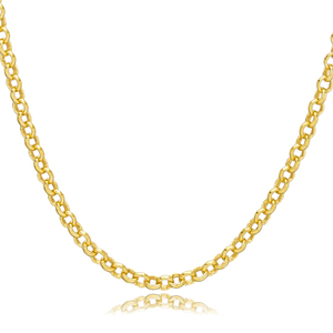 Diámetro 1,5 Rolo diseño chapado en oro al por mayor 925 Cadena de plata esterlina turco joyería hecha a mano - Product Image 3