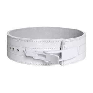 Ceinture d'haltérophilie avec boucle à levier fabriquée avec logo personnalisé en cuir de vachette pour salle de sport Ceinture d'haltérophilie de fitness - Product Image 2
