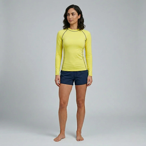 Women's Long Sleeve Floral Pattern Breathable Sublimation Rash Guard <b>Swim</b> <b>Shirt</b> UPF50+ Anti-Bacterial Eco-Friendly Quick Dry - Product Image 1
