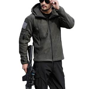 Vestes à capuche en polaire pour hommes de haute qualité en gros pour l'entraînement d'hiver Fermeture éclair intégrale Écologique Coupe-vent Vêtements d'extérieur réversibles - Product Image 2