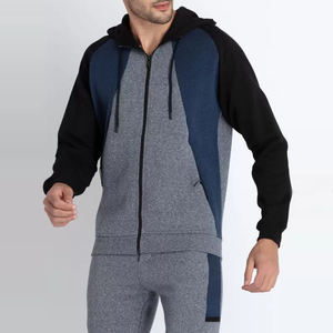 Best Selling Men's 100% Cotton Tracksuits Sets Hooded Printed Winter Tops and Bottoms - Product Image 4