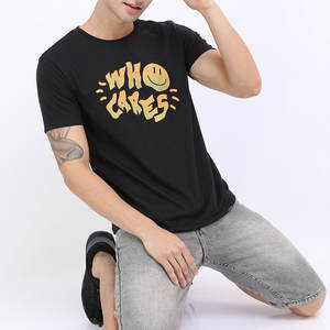 Color sólido Tallas grandes Pakistán Fabricante Camiseta de los hombres Cuello redondo Factory Outlet High Street Camiseta de los hombres - Product Image 5