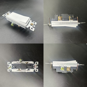สวิตช์<span class=keywords><strong>ไฟ</strong></span>ติดผนังแบบโยกเดี่ยว CUL 15A 120V เปิด/ปิด สำหรับใช้งานเชิงพาณิชย์ ปลั๊กไฟแบบอเมริกัน/แคนาดา - Product Image 2