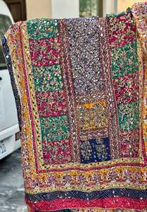 ผ้าคลุมไหล่กำมะหยี่สำหรับผู้หญิง งานปักกระจก ลายฉลุ ขอบงานปักคุณภาพสูง อเนกประสงค์ ระบายอากาศได้ดี ราคาสุดคุ้ม - Product Image 2