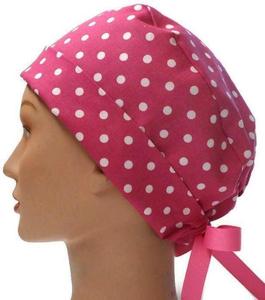 KATBROS INDUSTRY Pink <b>Blue</b> Elephant Print <b>Scrub</b> Cap Knitted Unisex Hospital Uniform Accessory with Seamless Fusing - Product Image 2