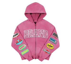 Survêtement à capuche personnalisé Vintage délavé à l'acide Jogging Costume Gym Streetwear Outfit sweat à capuche polaire Rétro délavé à l'acide Baggy fit acide - Product Image 6