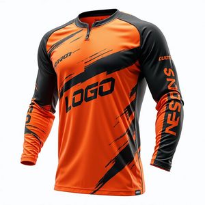 Jersey de Motocross Sublimado Personalizado de Manga Larga para Hombre, Cómodo, Transpirable y Resistente al Viento para Deportes de ATV, Bicicleta y Motocicleta - Product Image 3