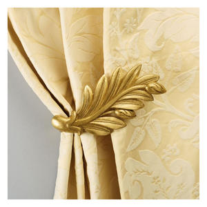 Handcrafted Solid <b>Brass</b> <b>Curtain</b> <b>Holdbacks</b> Decorative Wall Mounted Tiebacks for Elegant Window Drapery Styling - Product Image 2