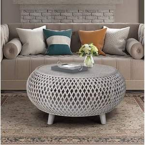 Muebles de mimbre para exteriores naturales de estilo elegante, balcón, patio, mesa de ocio y silla, mesa y silla de mimbre hechas a mano para Patio - Product Image 4