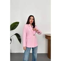 Blazer rose cintré pour femme Elisa Fashion