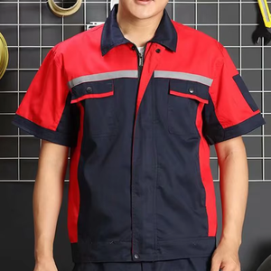 Combinaison de travail antistatique en coton grande taille pour soudeurs, salopette pour les ateliers de café, les ateliers de mécanique - Product Image 5