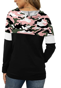<b>Women</b> Solid Color <b>Fleece</b> Breathable Hoodie Casual Long Sleeve Oversized Pullover Sweatshirt Soft Comfortable Warm Stylish - Product Image 3