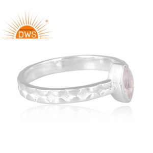 Stylish Design Sterling Silver Natural <b>Crystal</b> Quartz Gemstone <b>Ring</b> Custom Design Jewelry For Women Gift For Her - Product Image 4