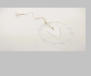 ตกแต่งหน้าต่างโลหะภาพหน้าต่างสไตล์บ้านชนบทหัวใจสำหรับแขวนเป็นมิตรกับสิ่งแวดล้อมหลายขนาด - Product Image 3