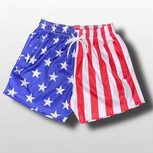 กางเกงขาสั้นตาข่ายสำหรับผู้ชายกางเกงขาสั้นตาข่ายพิมพ์ลายซับลิเมชันสำหรับใส่ออกกำลังกายกางเกงขาสั้นสำหรับใส่ใส่ออกกำลังกายโลโก้ได้ตามต้องการฤดูร้อน - Product Image 1